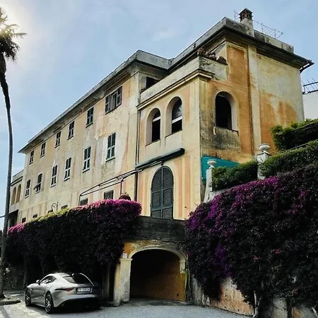 Attico San Faustino: Beachfront Villa with Panoramic Sea Views Rapallo Exterior photo