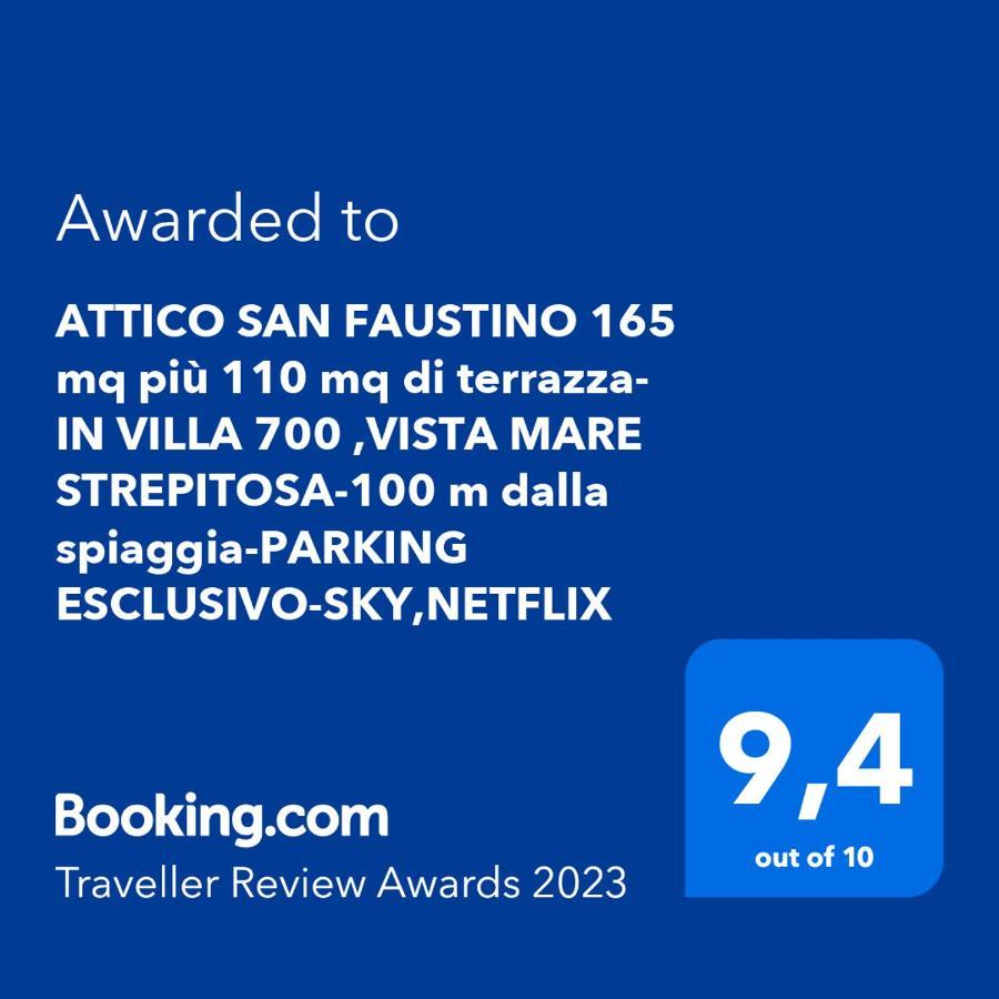 Hébergement de vacances Attico San Faustino 165 Mq 110 Mq Di Terrazza- In 700 ,vista Mare Strepitosa-100 M Dalla Spiaggia-parking Esclusivo-sky,netflix *